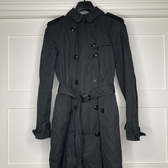 Burberry Black Trench Coat - Picture 1 of 16